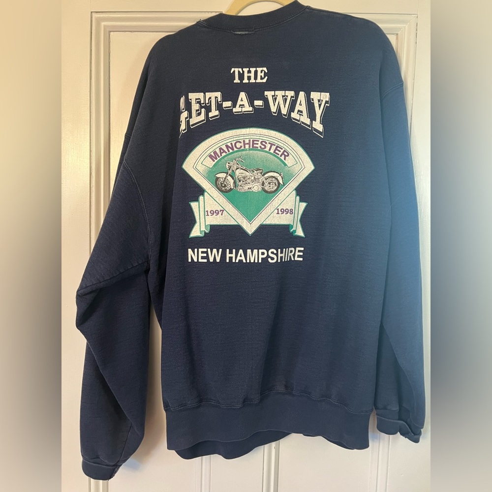 Vintage motorcycle crewneck sweatshirt